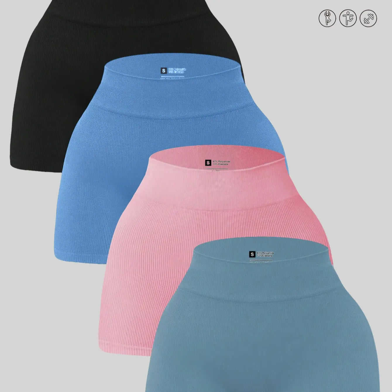 YMZFIT Women's Breathable Stretch Yoga Shorts - Perfect Activewear for Yoga, Running, and Everyday Comfort