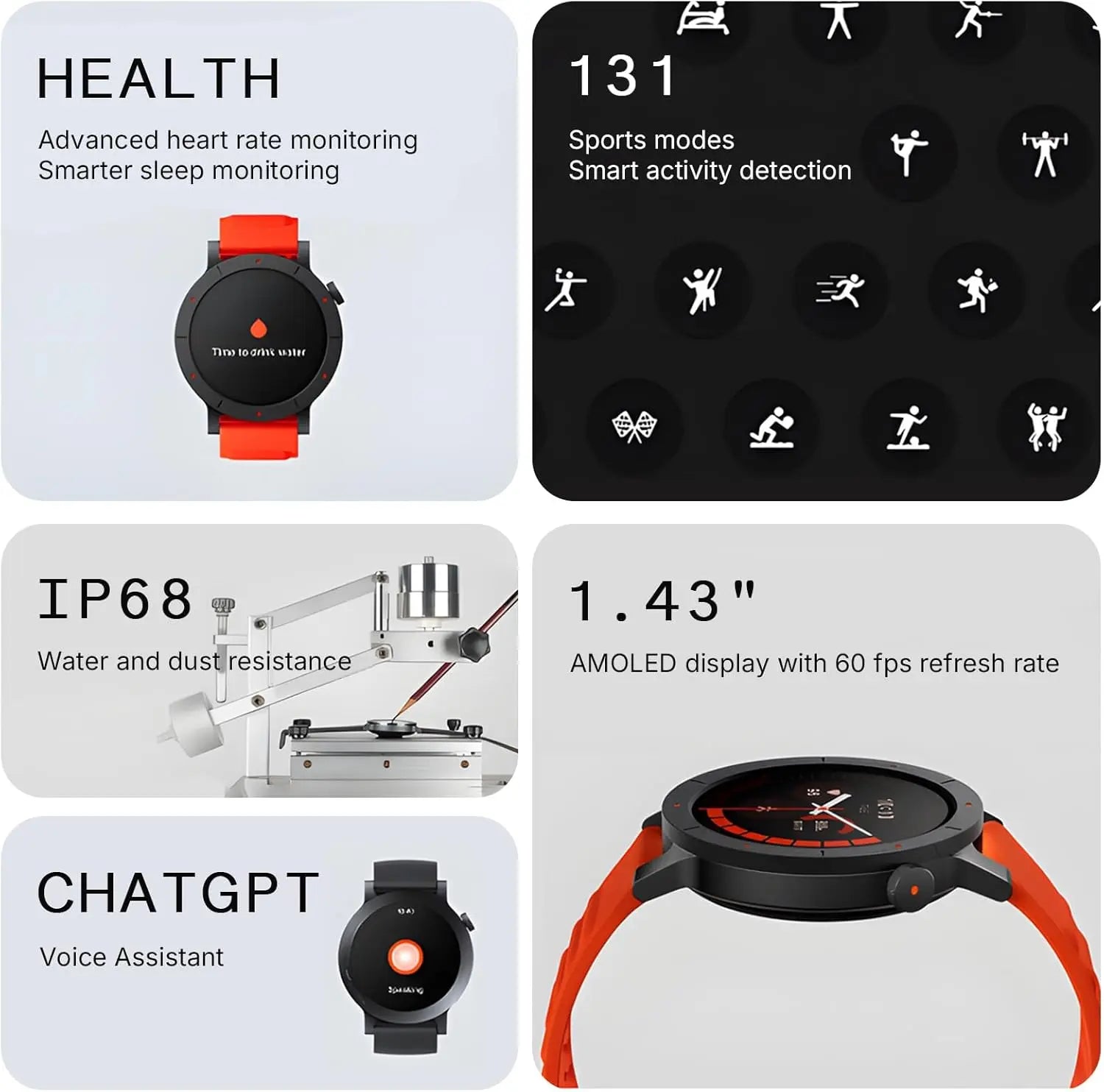 CMF by NOTHING Watch 3 Pro - AI Smartwatch with Bluetooth Calling, Heart Rate & Sleep Monitoring, GPS, 130+ Sport Modes, IP68 Waterproof for Men & Women