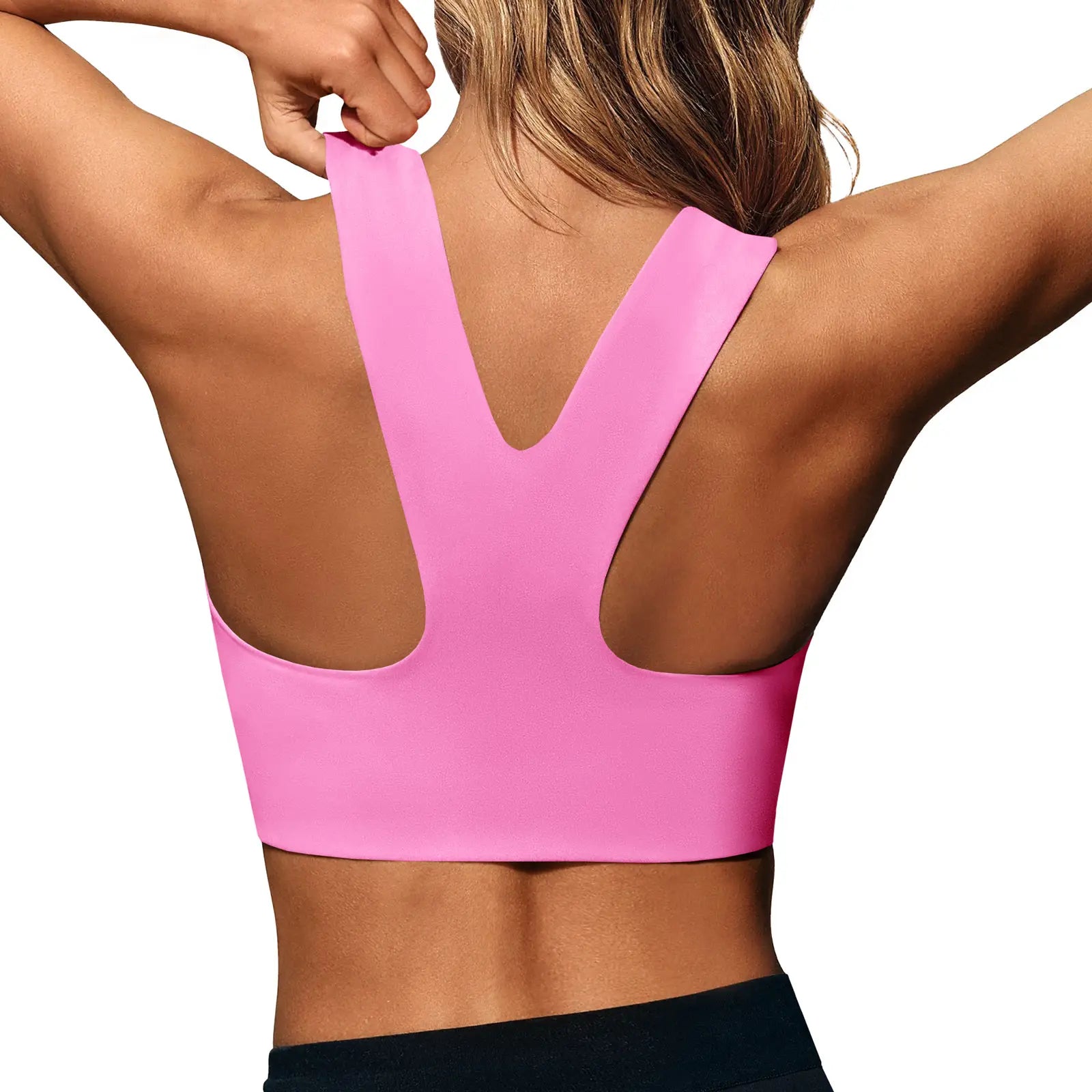 Buttery Soft Square Neck Padded Seamless Longline Sports Bra - Ultimate Support for Yoga & Running