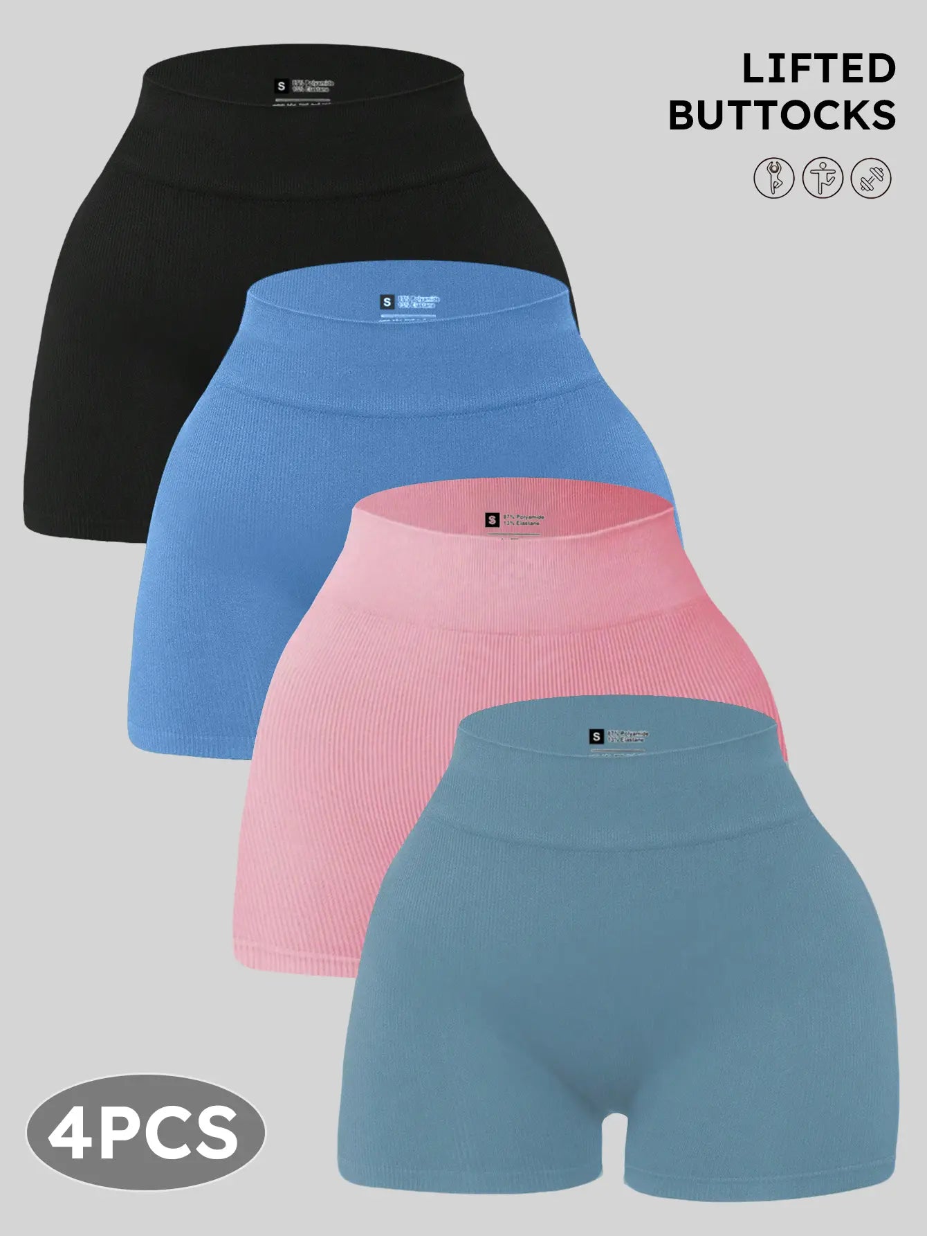 YMZFIT Women's Breathable Stretch Yoga Shorts - Perfect Activewear for Yoga, Running, and Everyday Comfort