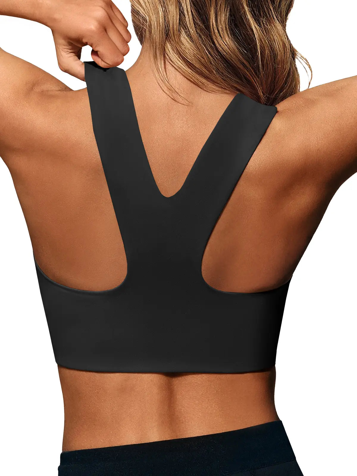 Buttery Soft Square Neck Padded Seamless Longline Sports Bra - Ultimate Support for Yoga & Running