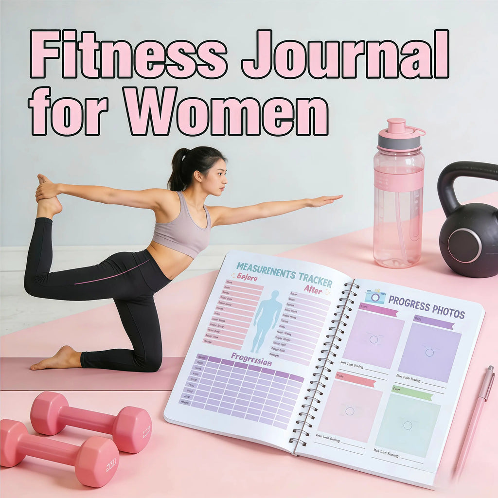 Agenda definitiva para el fitness y registro de entrenamientos: diario de ejercicios sin fecha para el seguimiento de la pérdida de peso y el entrenamiento en casa o en el gimnasio. Regalo ideal para los amantes del fitness.